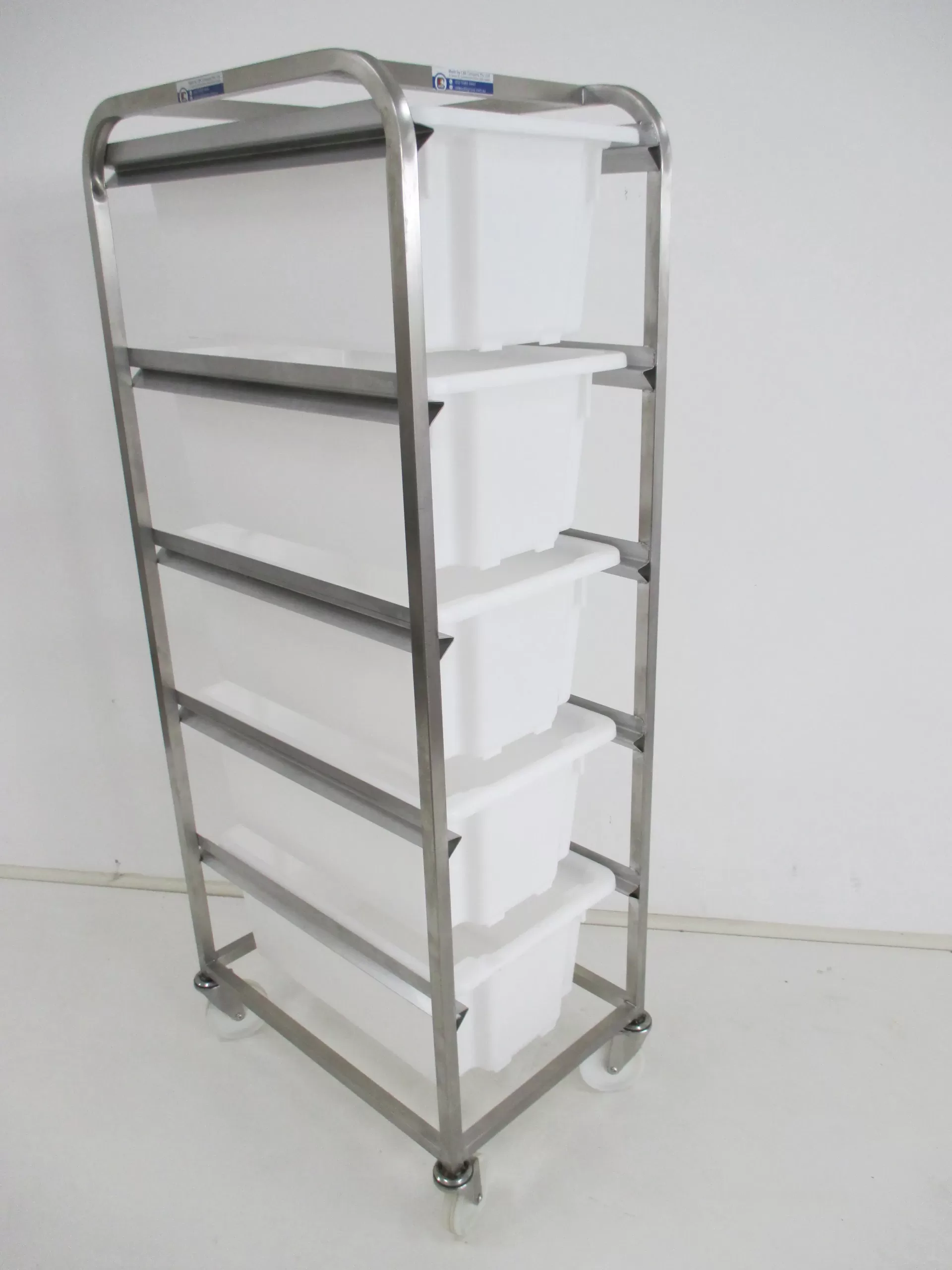 Stainless Steel 5 Tiers Trolleys Wide Range Of Australian Made Trolleys