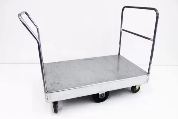 Bulky Items Industrial Platform Trolley With 2 Handles Wide Range Of